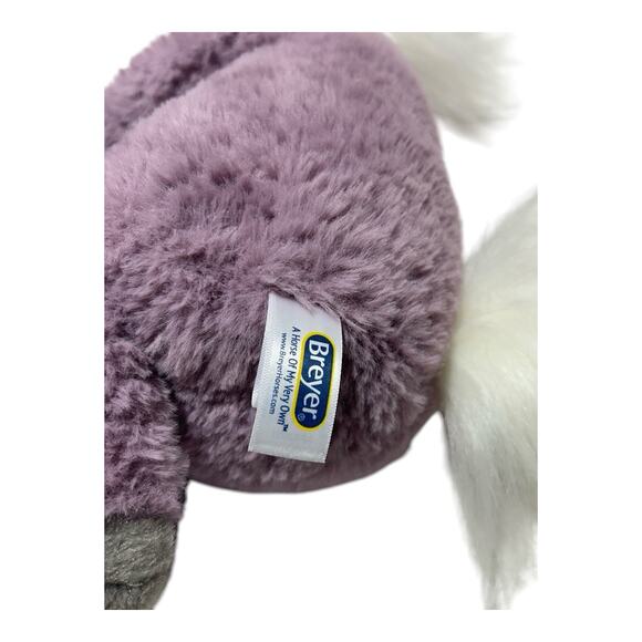Breyer Purple Unicorn Plush Cuddle Buddies Willow Horse Stuffed Animal Retired - Picture 4 of 7